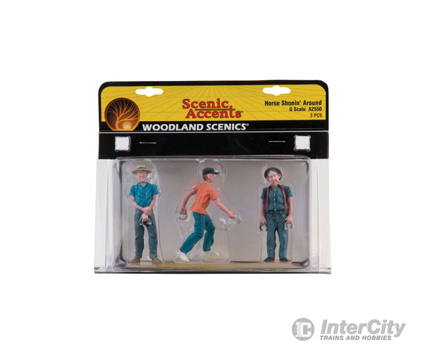 Woodland Scenics 2550 Scenic Accents(R) Figures Horse Shoein’ Around