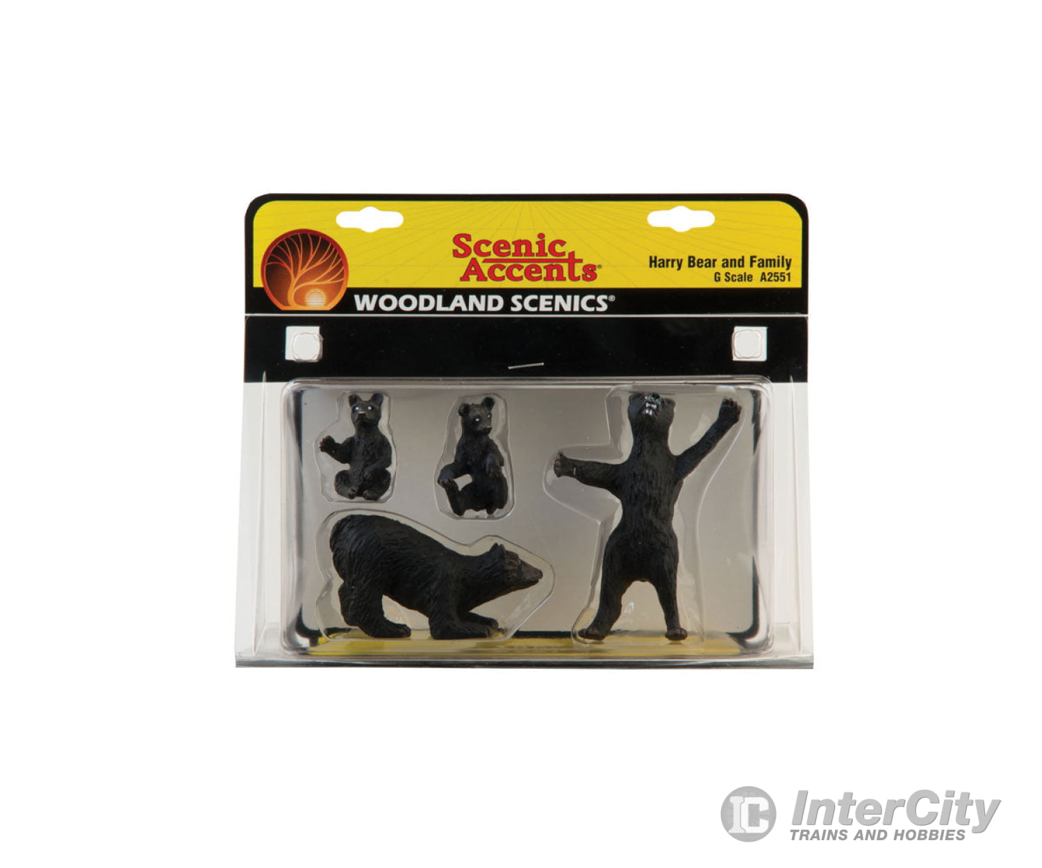 Woodland Scenics 2551 Scenic Accents(R) Figures Harry Bear & Family