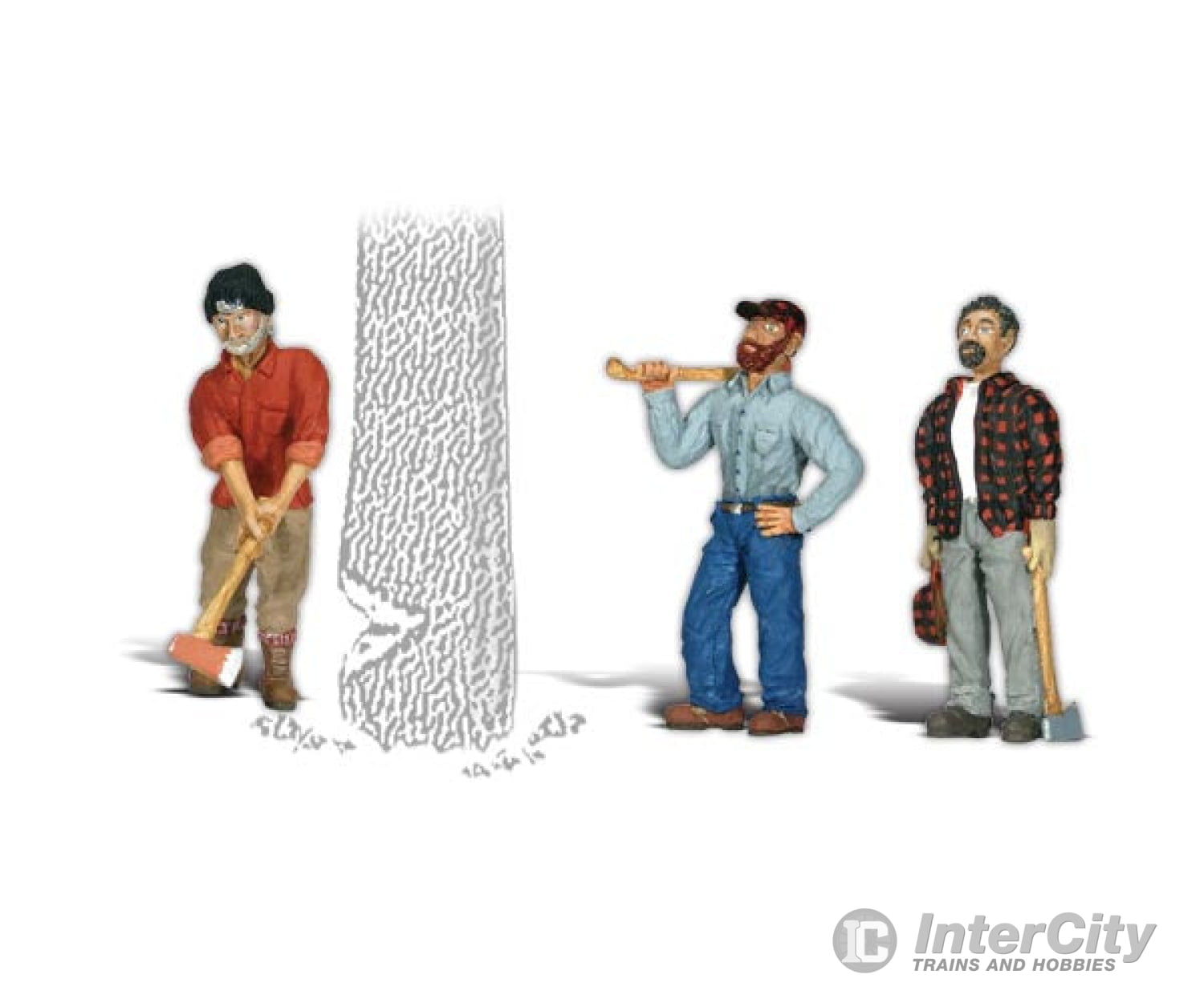 Woodland Scenics 2552 Scenic Accents(R) Figures - - Chip Woody & Chopper