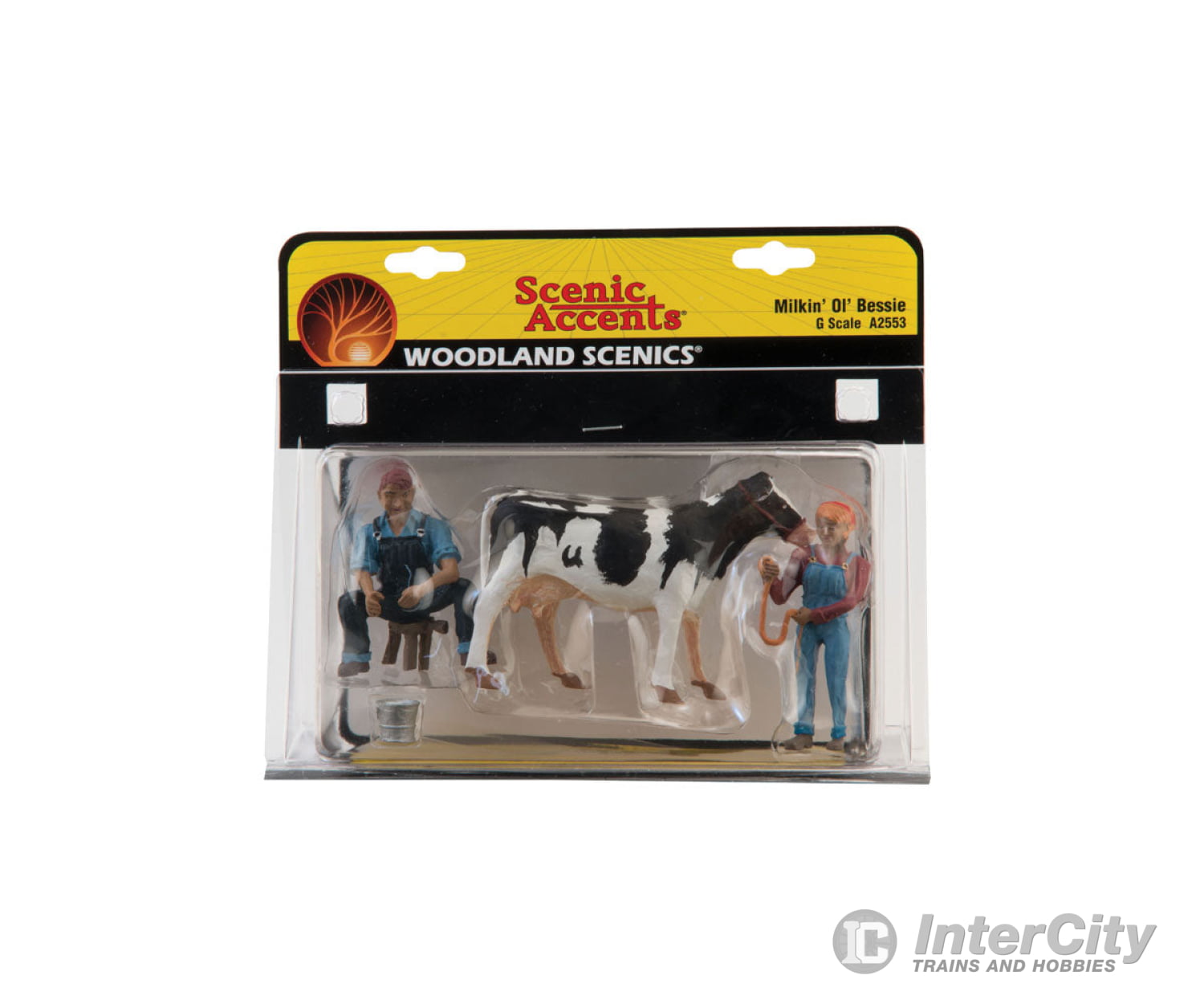 Woodland Scenics 2553 Scenic Accents(R) Figures - - Milkin’ Ol Bessie