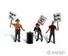 Woodland Scenics 2557 Scenic Accents(R) Figures -- Striking Picketers Pkg(3)