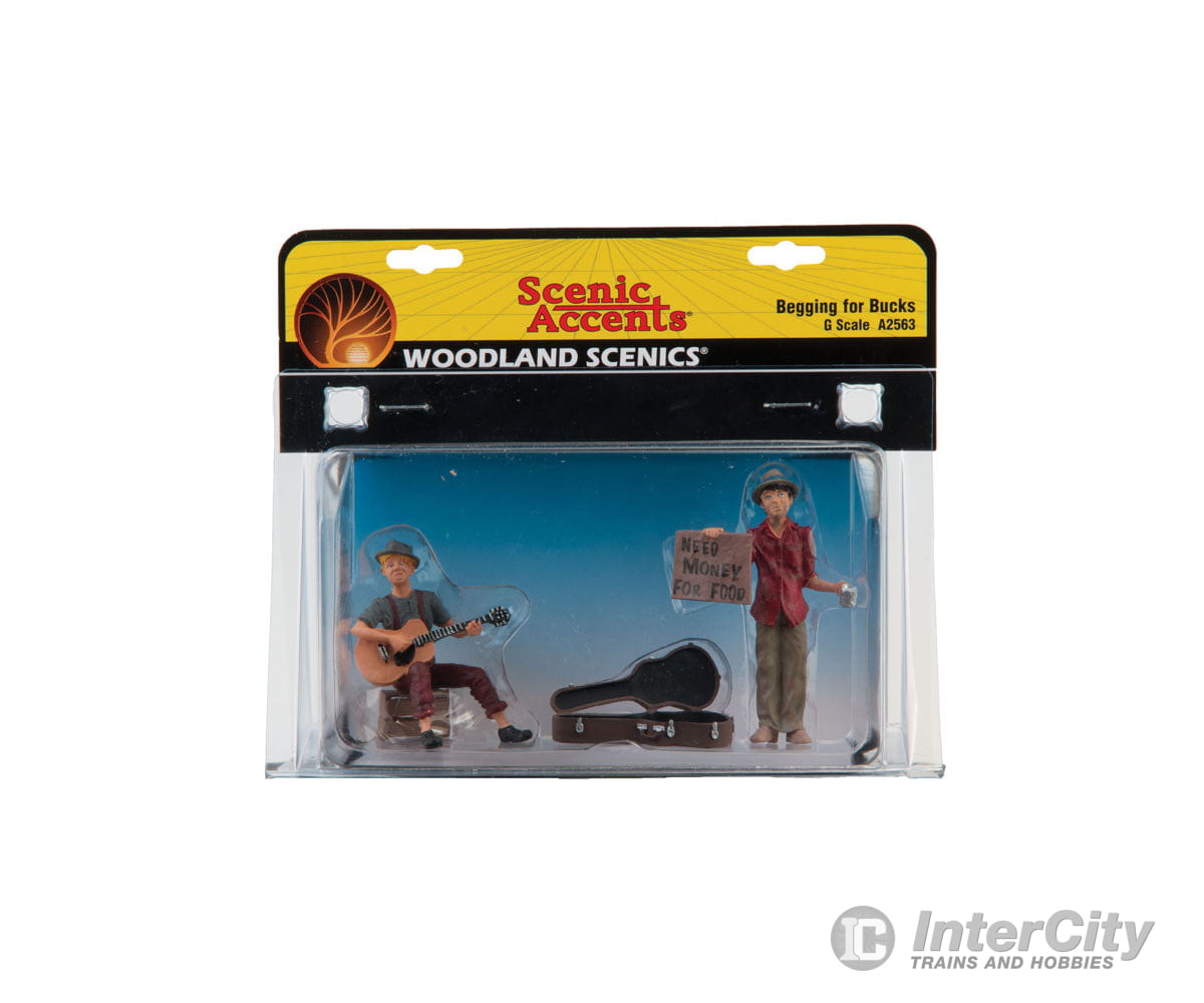 Woodland Scenics 2563 Scenic Accents(R) Figures - - Begging For Bucks Pkg(2)