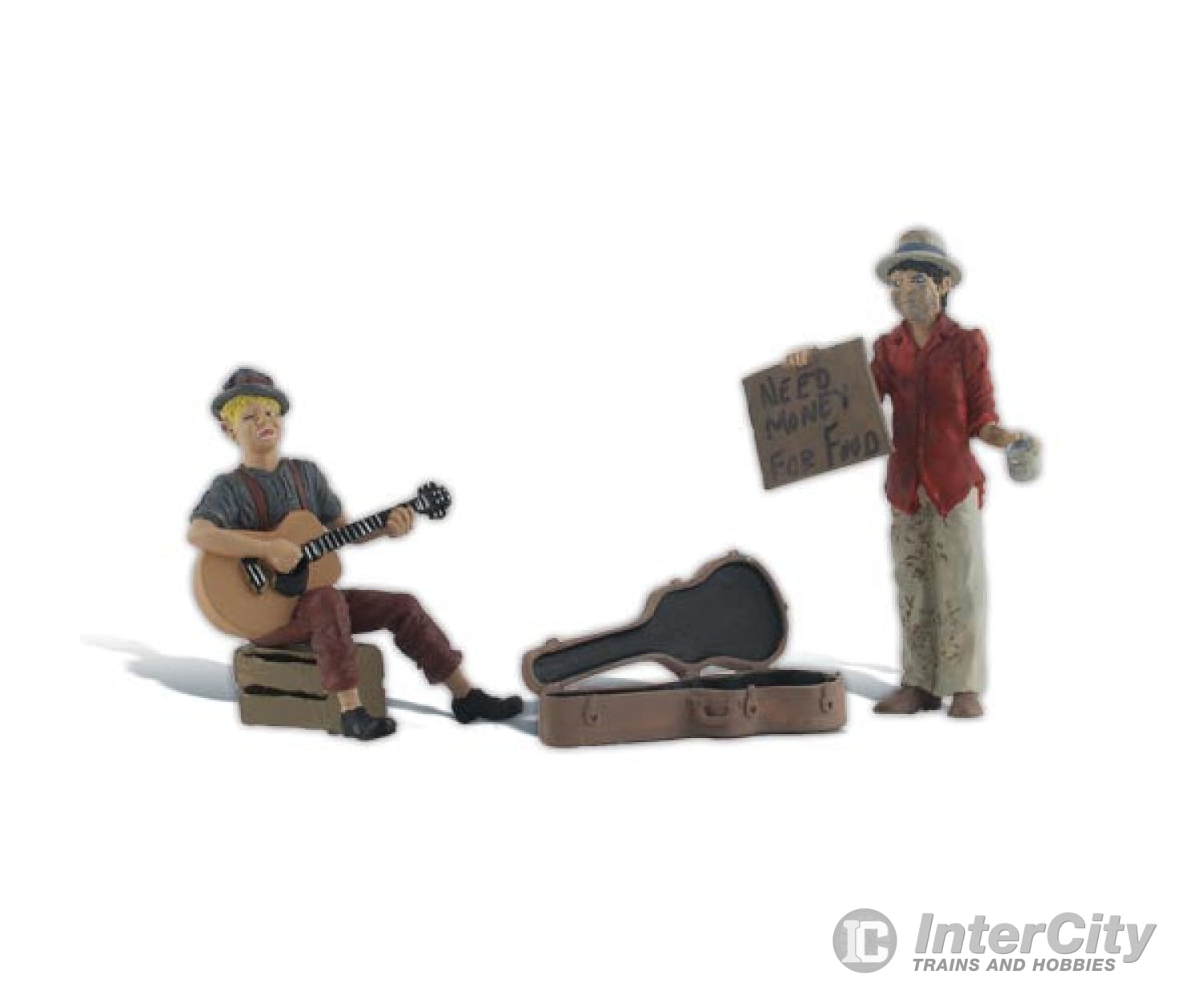 Woodland Scenics 2563 Scenic Accents(R) Figures - - Begging For Bucks Pkg(2)