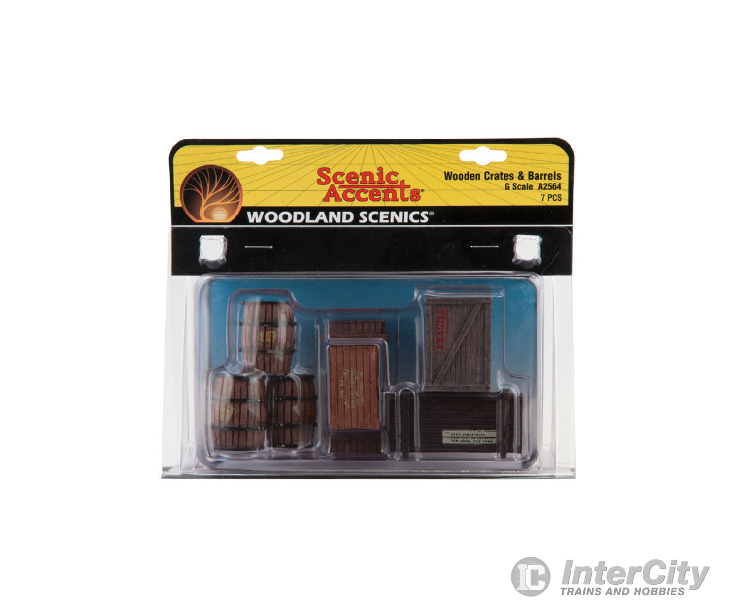 Woodland Scenics 2564 Scenic Accents(R) Figures -- Wooden Crates & Barrels Scenery Details