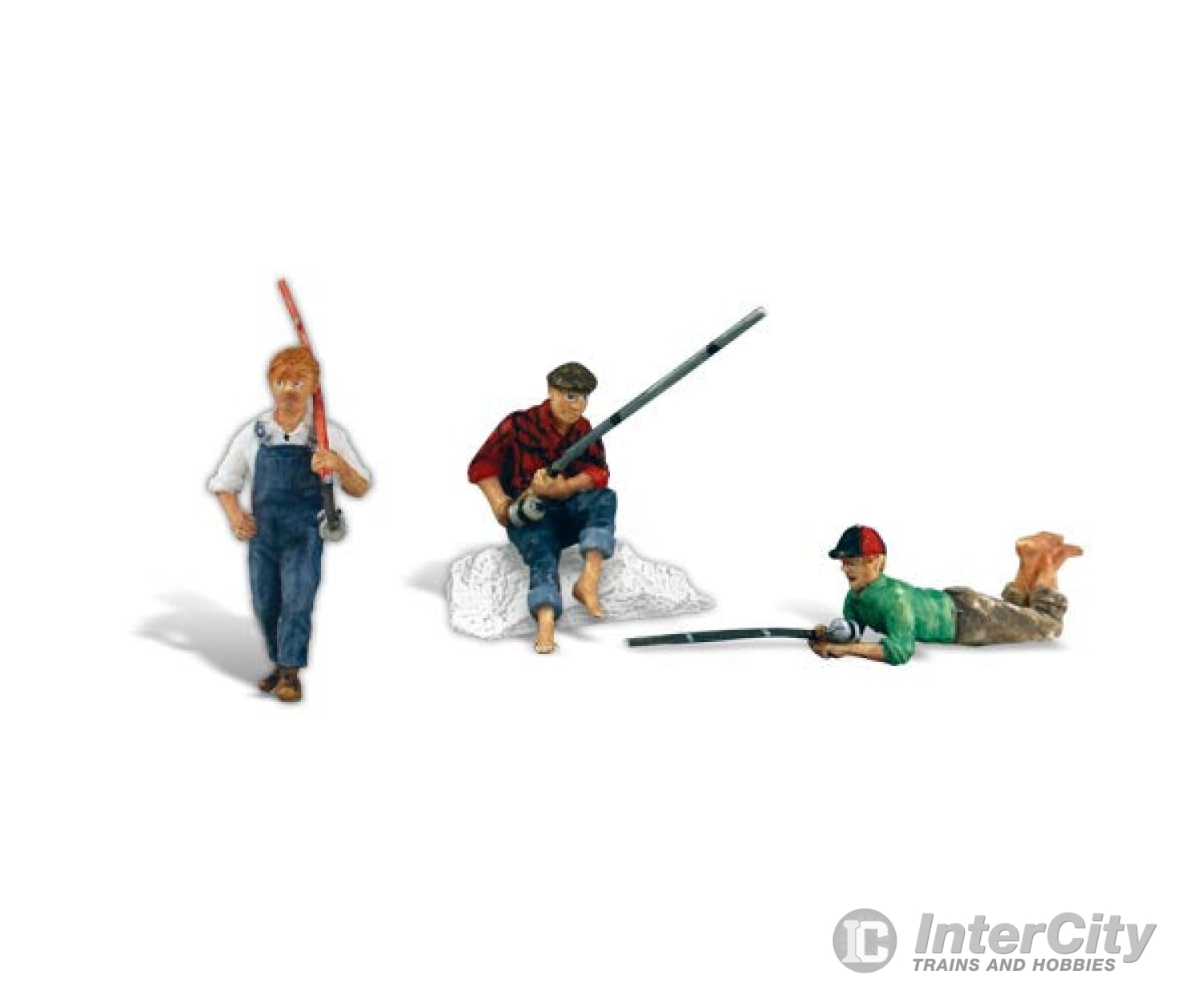 Woodland Scenics 2569 Scenic Accents(R) Figures -- Fishing Buddies Pkg(3)