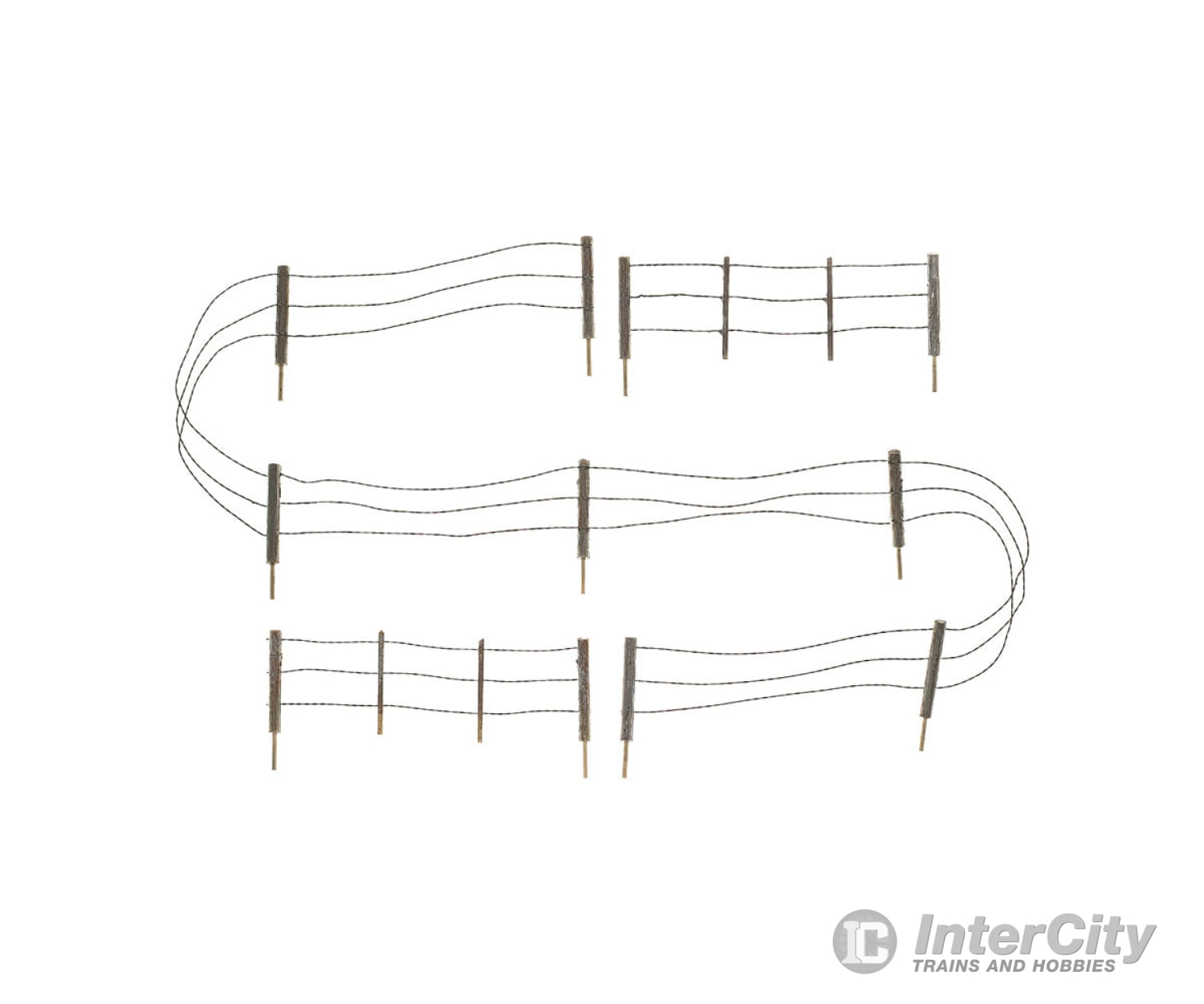 Woodland Scenics 3000 Barbed Wire Fence - Kit With Gates Hinges & Planter Pins Total Scale Length: