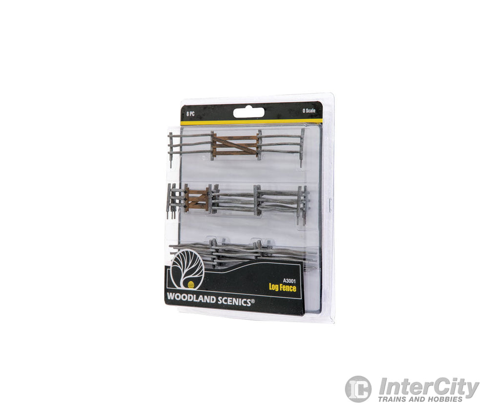Woodland Scenics 3001 Log Fence - Kit With Gates Hinges & Planter Pins Total Scale Length: 192’