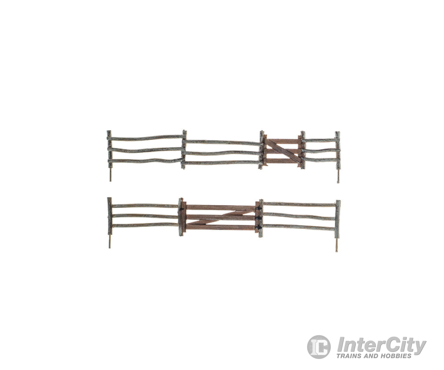 Woodland Scenics 3001 Log Fence - Kit With Gates Hinges & Planter Pins Total Scale Length: 192’