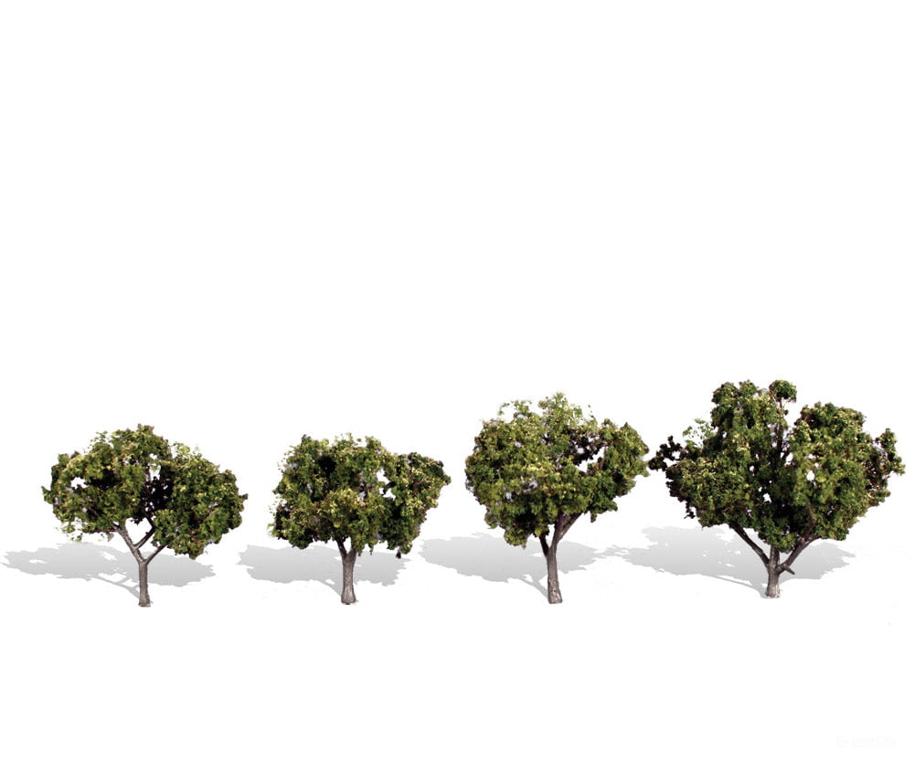 Woodland Scenics 3504 Sun Kissed 2’-3’ - 4/Pk Classic Trees & Vegetation