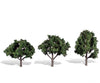 Woodland Scenics 3511 Cool Shade 4’ - 5’ - 3/Pk Classic Trees & Vegetation