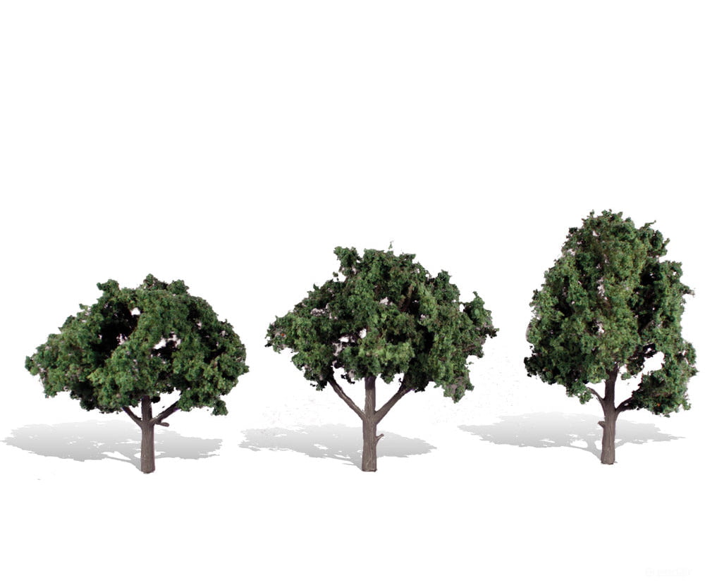 Woodland Scenics 3511 Cool Shade 4’ - 5’ - 3/Pk Classic Trees & Vegetation