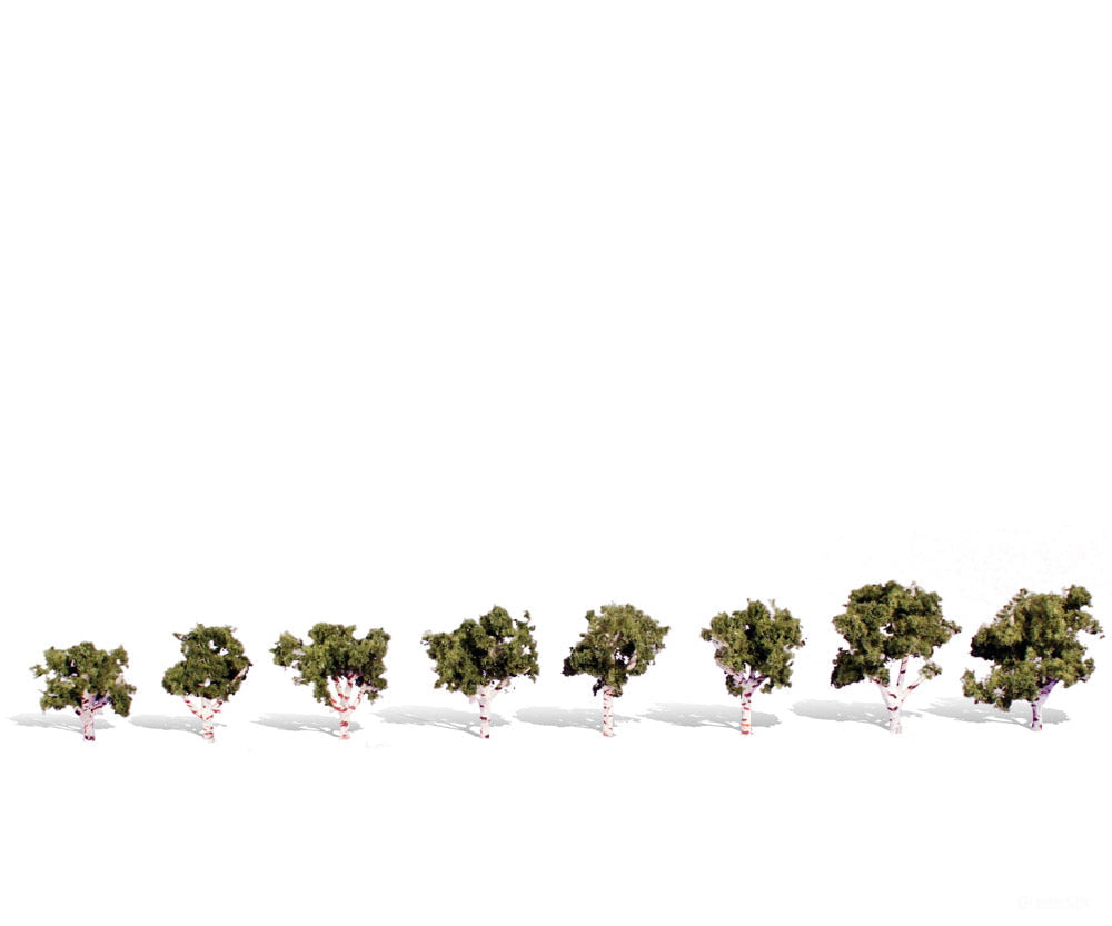 Woodland Scenics 3531 Waters Edge 3/4’-1-1/4’ - 8/Pk Classic Trees & Vegetation