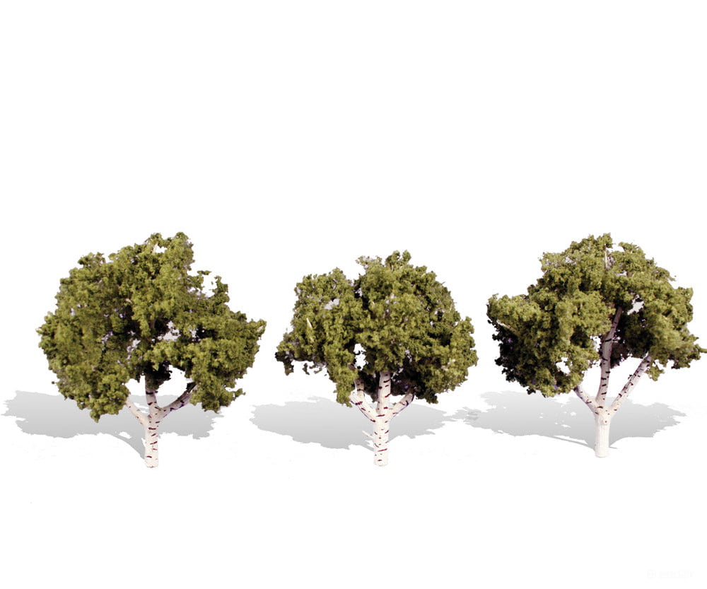 Woodland Scenics 3534 Waters Edge 3’ - 4’ - 3/Pk Classic Trees & Vegetation