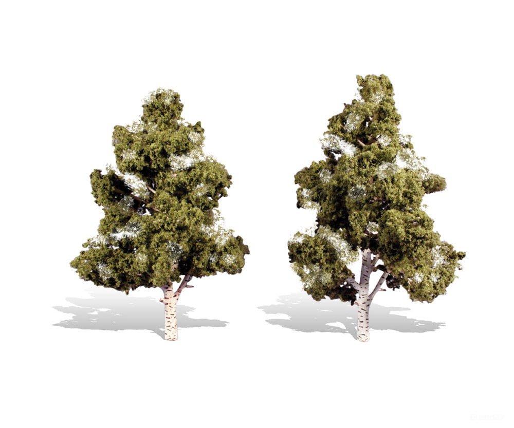Woodland Scenics 3538 Waters Edge 7’-8’ - 2/Pk Classic Trees & Vegetation