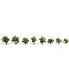 Woodland Scenics 3545 Early Light 3/4’-1-1/4’ - 8/Pk Classic Trees & Vegetation