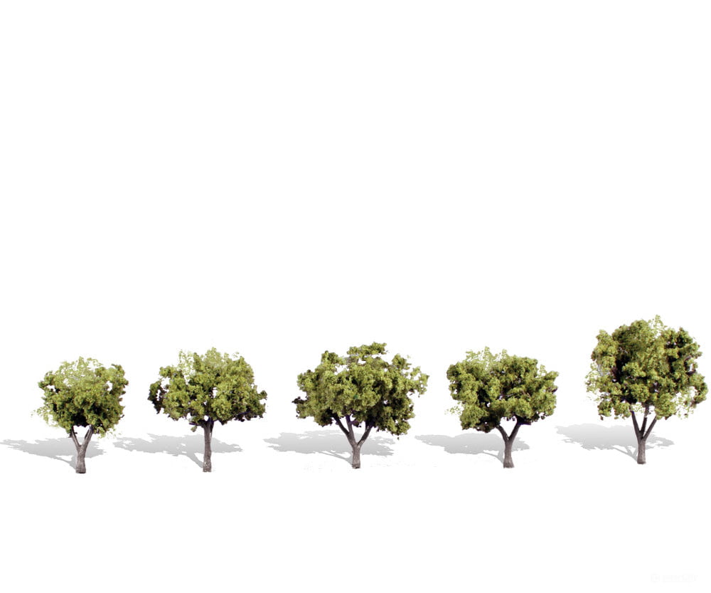Woodland Scenics 3546 Early Light 1 - 1/4’ - 2’ - 5/Pk Classic Trees & Vegetation