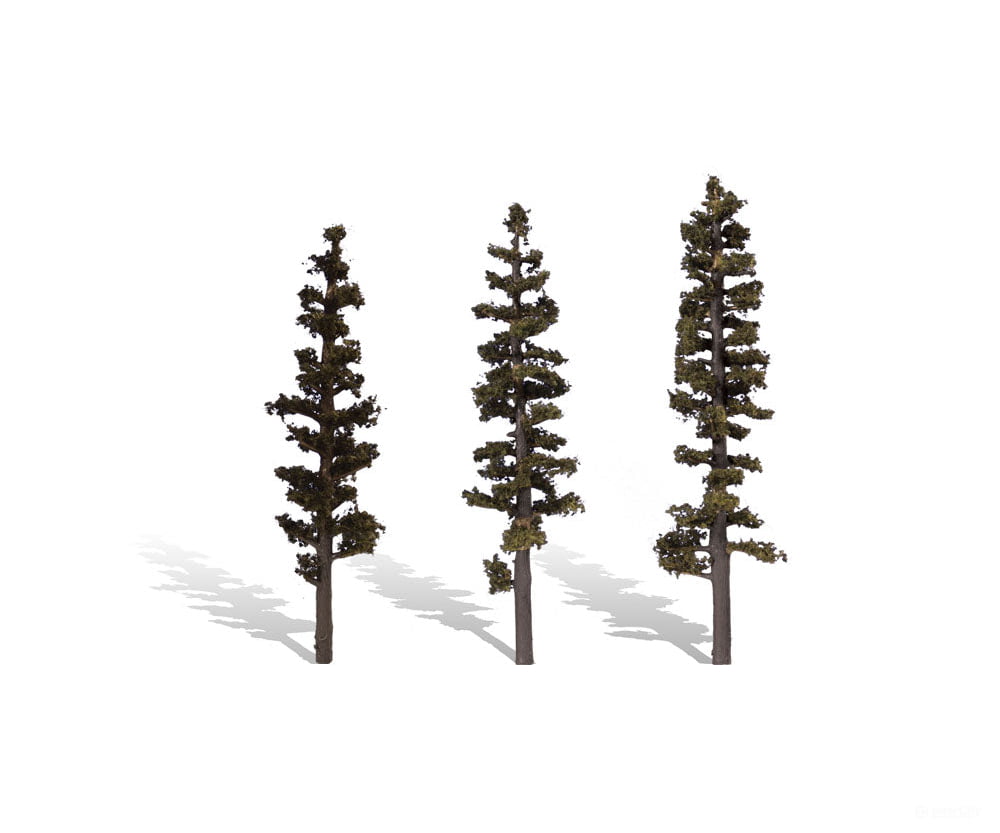 Woodland Scenics 3562 Standing Timber 6’ - 7’ - 3/Pk Classic Trees & Vegetation