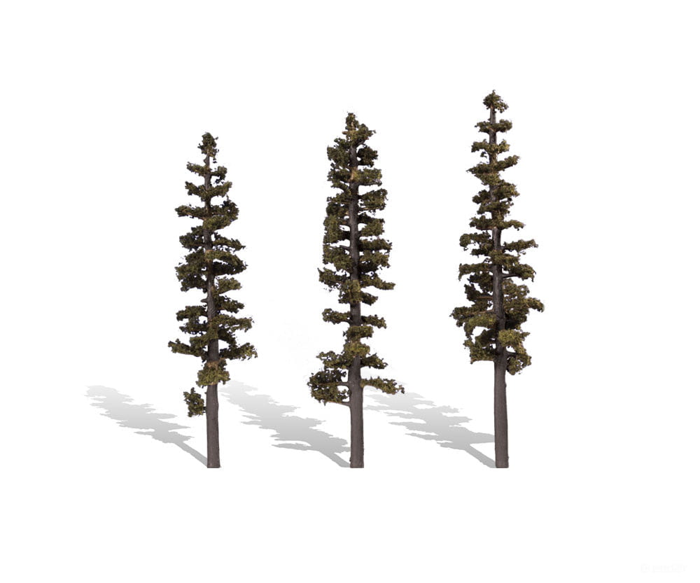 Woodland Scenics 3563 Standing Timber 7’ - 8’ - 3/Pk Classic Trees & Vegetation