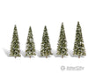 Woodland Scenics 3567 Snow Dusted 2 - 1/2’ - 4’ - 5/Pk Classic Trees & Vegetation