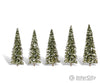 Woodland Scenics 3567 Snow Dusted 2 - 1/2’ - 4’ - 5/Pk Classic Trees & Vegetation