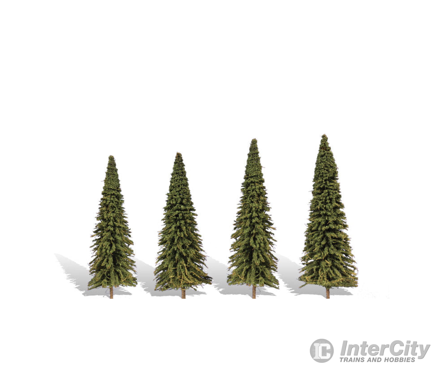 Woodland Scenics 3568 Forever Green 4’ - 6’ - 4/Pk Classic Trees & Vegetation