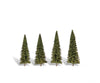 Woodland Scenics 3568 Forever Green 4’ - 6’ - 4/Pk Classic Trees & Vegetation