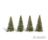 Woodland Scenics 3569 Blue Needle 4’-6’ - 4/Pk Classic Trees & Vegetation