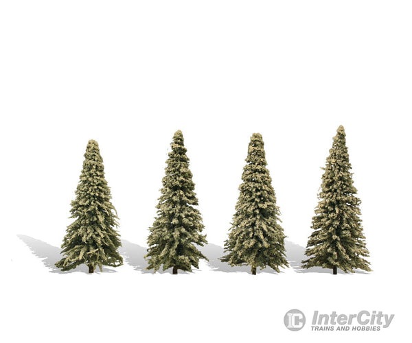 Woodland Scenics 3569 Blue Needle 4’-6’ - 4/Pk Classic Trees & Vegetation