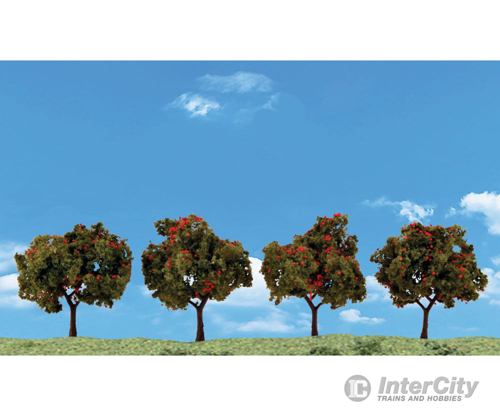 Woodland Scenics 3591 Apple Trees 2’-3’ (4/Pk) Classic & Vegetation