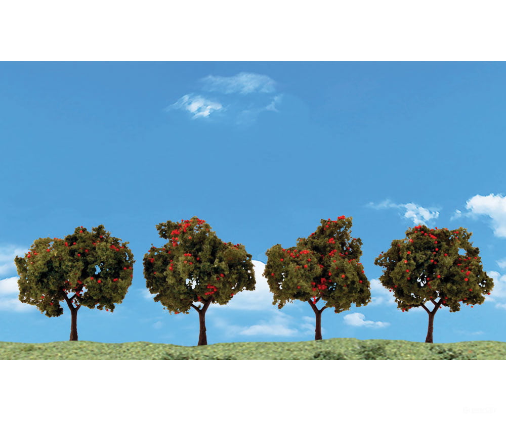 Woodland Scenics 3591 Apple Trees 2’-3’ (4/Pk) Classic & Vegetation