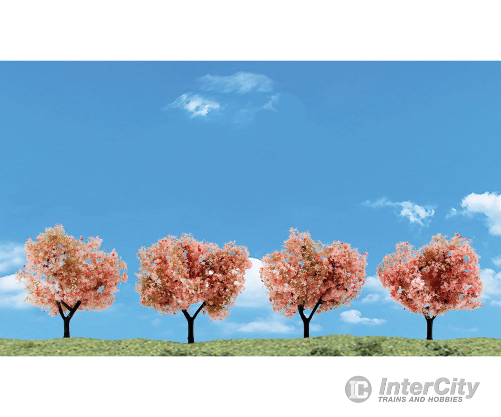 Woodland Scenics 3593 Flowering Trees 2’ - 3’ (4/Pk) Classic & Vegetation