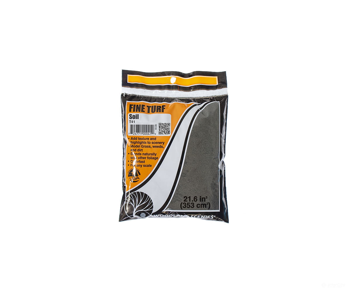 Woodland Scenics 41 Fine Turf - Soil (12Oz) Flock & Turf