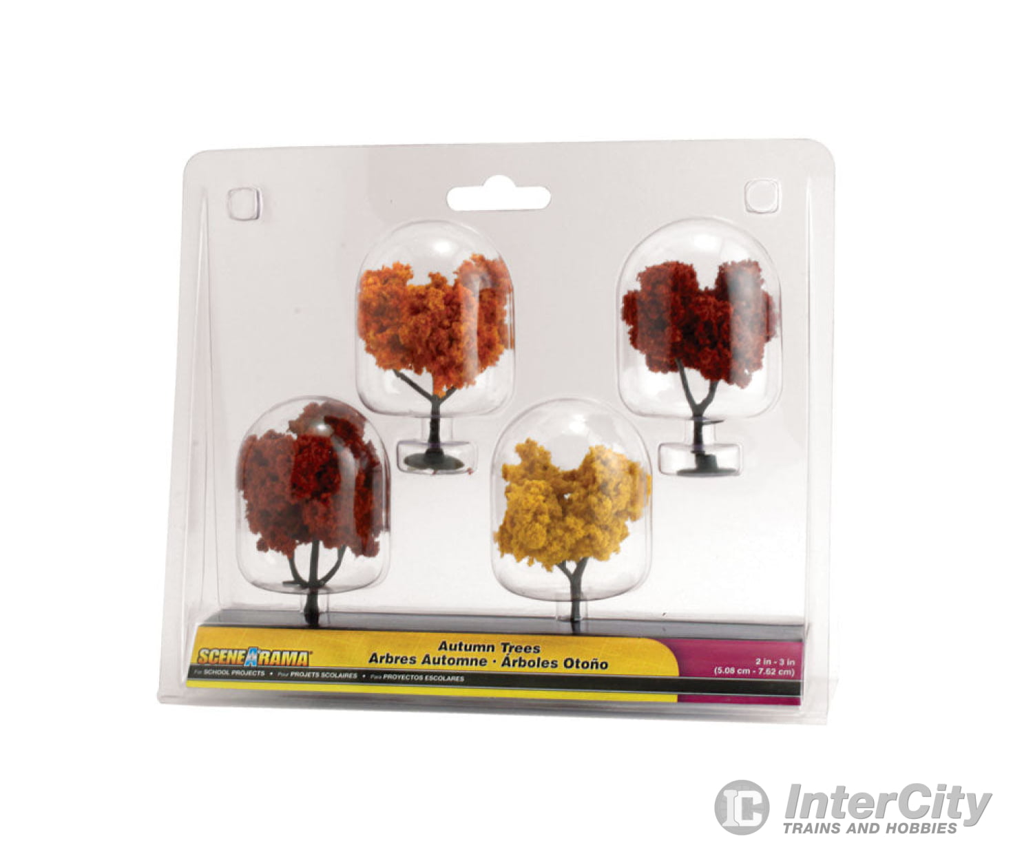 Woodland Scenics 4153 Autumn Trees (4/Pk) & Vegetation