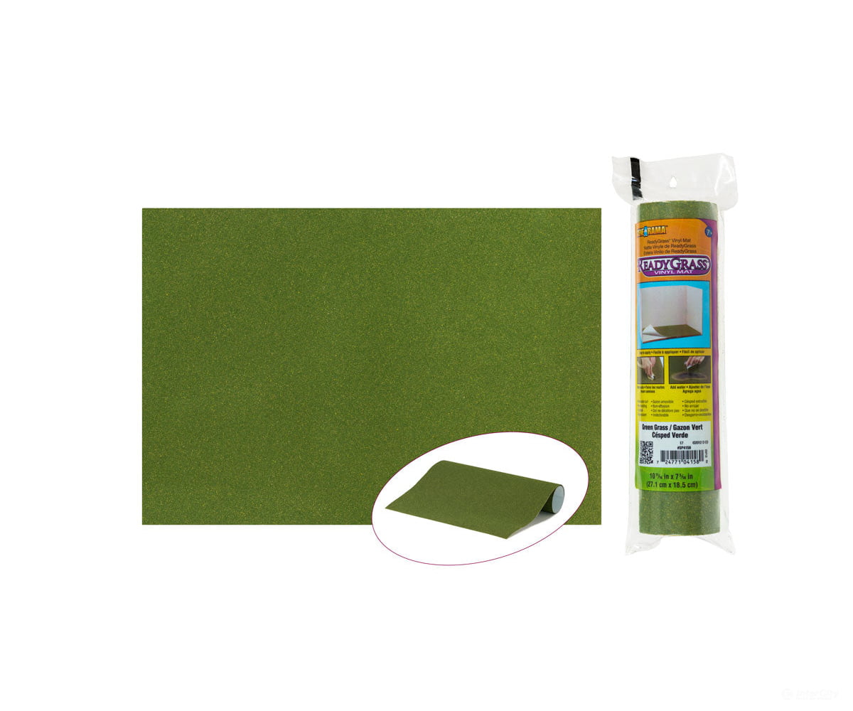Woodland Scenics 4158 Green Readygrass Sheet Grass & Scenery Mats