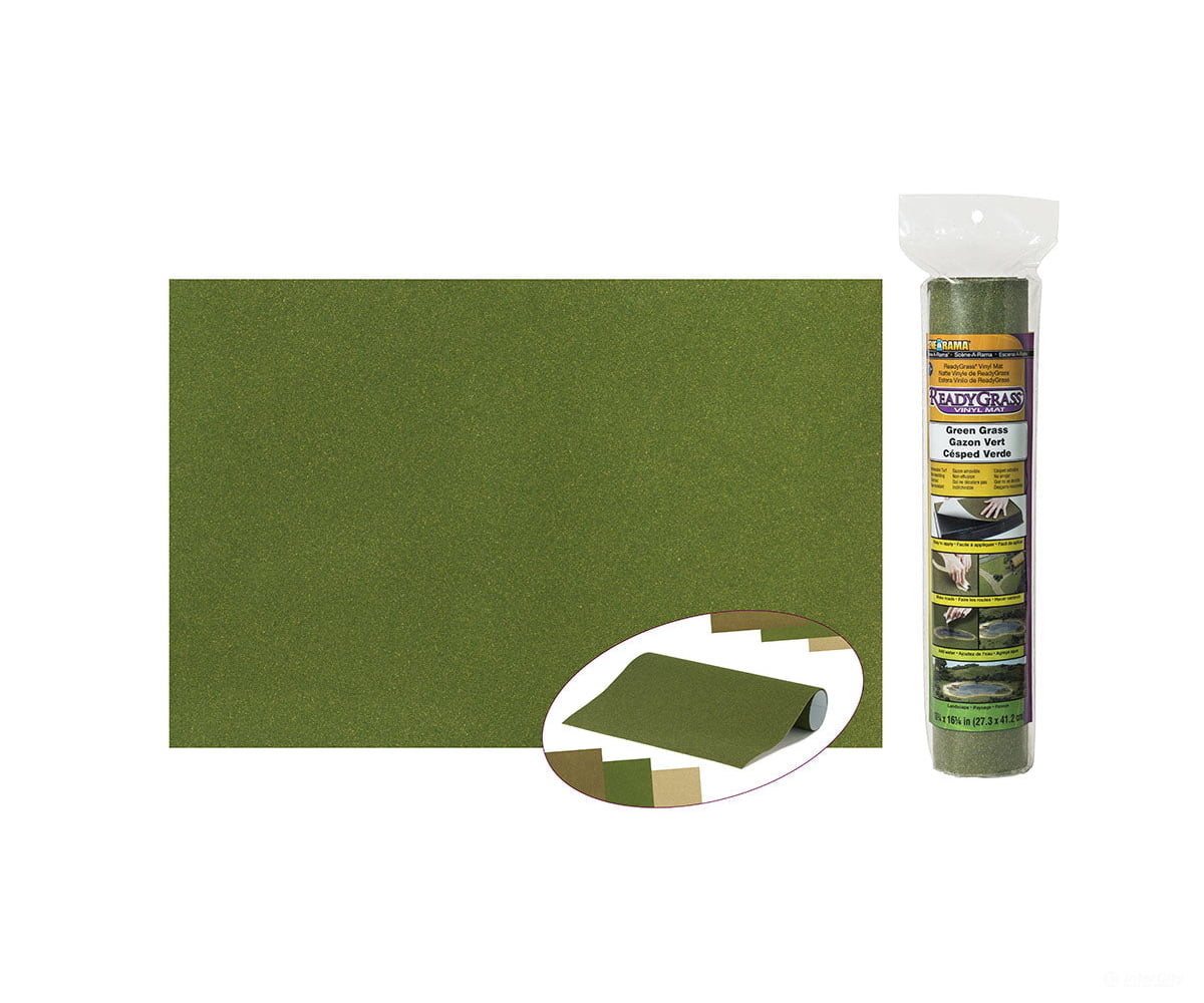 Woodland Scenics 4161 Green Ready Grass Sheet & Scenery Mats