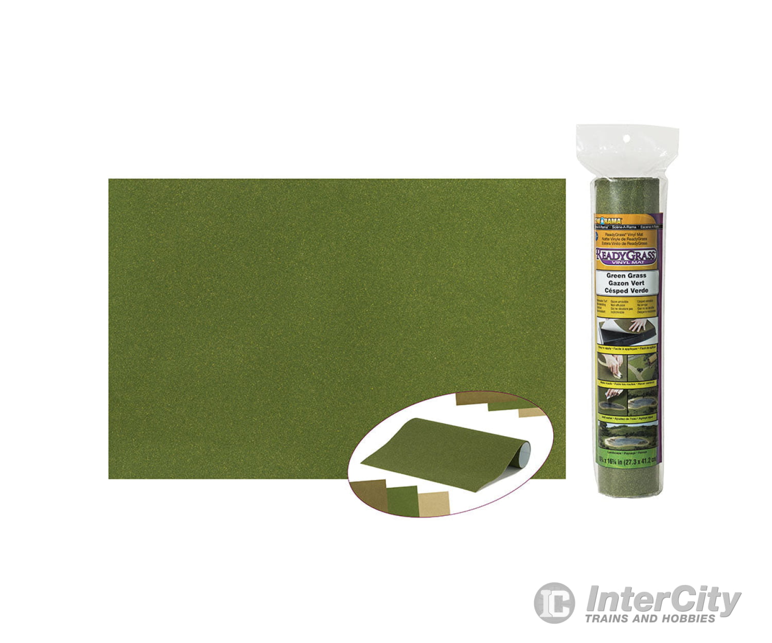 Woodland Scenics 4161 Green Ready Grass Sheet & Scenery Mats