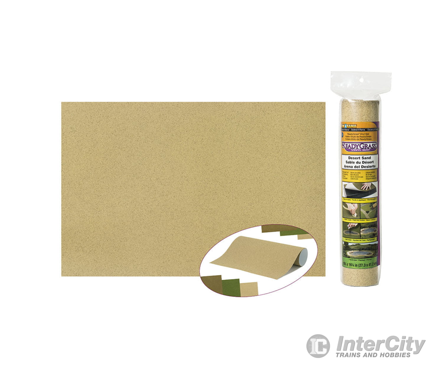 Woodland Scenics 4162 Desert Sand Ready Grass Sheet & Scenery Mats