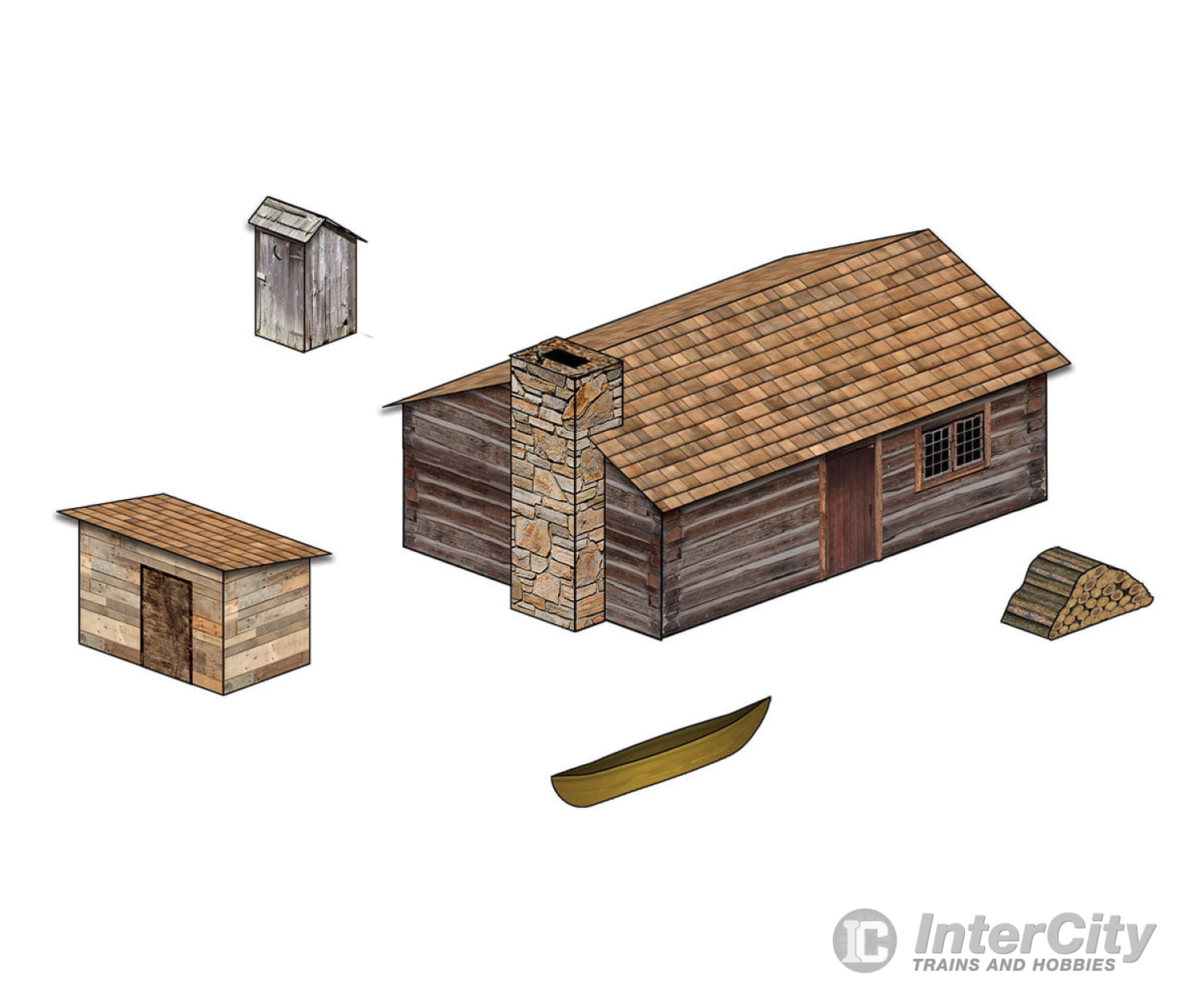 Woodland Scenics 4239 Cabin - Scene - A - Rama(Tm) Kit Other Scenery