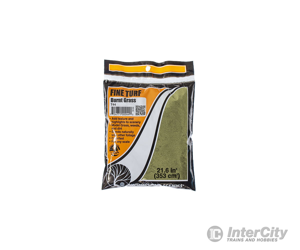 Woodland Scenics 44 Fine Turf - Burnt Grass (12 Oz) Flock & Turf