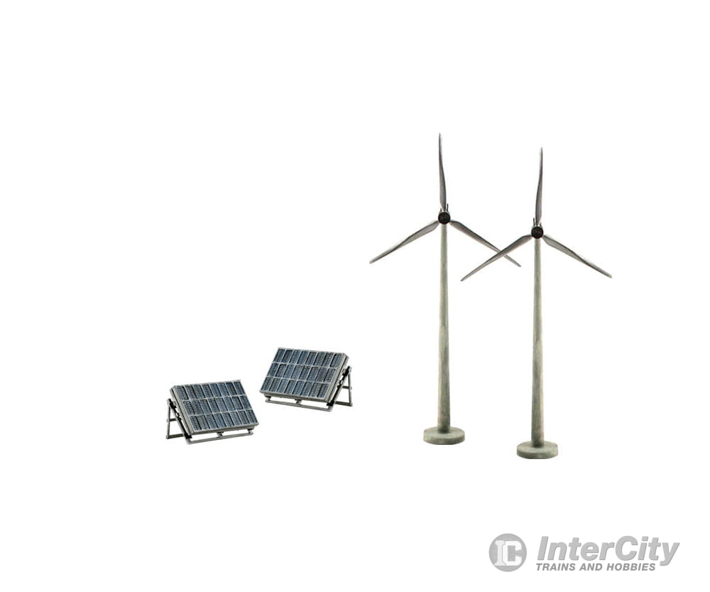 Woodland Scenics 4448 Alternative Energy - Scene - A - Rama(R) 2 - Each: Wind Turbines & Solar