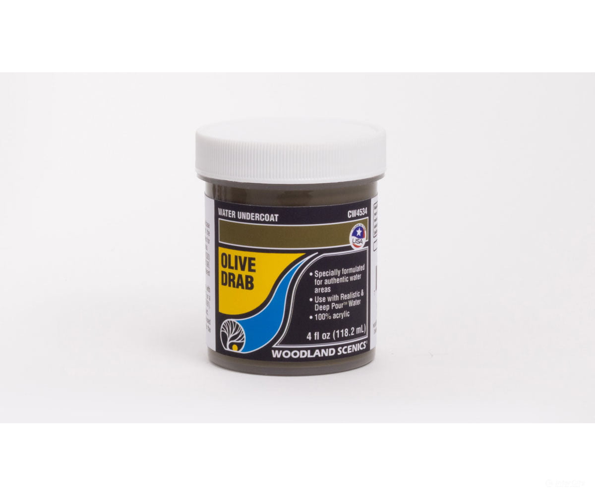 Woodland Scenics 4534 Water Undercoat Olive Drab Other Scenery