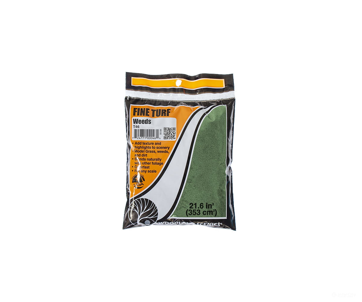 Woodland Scenics 46 Fine Turf - Weeds (12Oz) Flock & Turf