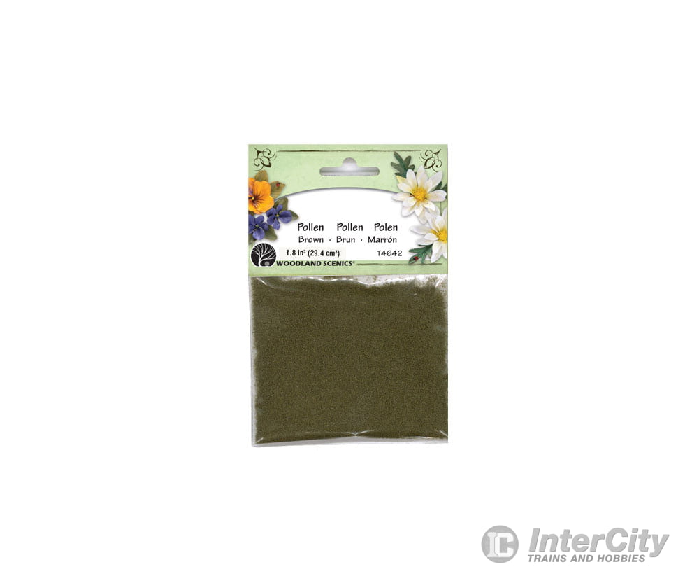 Woodland Scenics 4642 Paper Flower Pollen - 1.8 Cu In. 29.4 Cm. Brown Flock & Turf