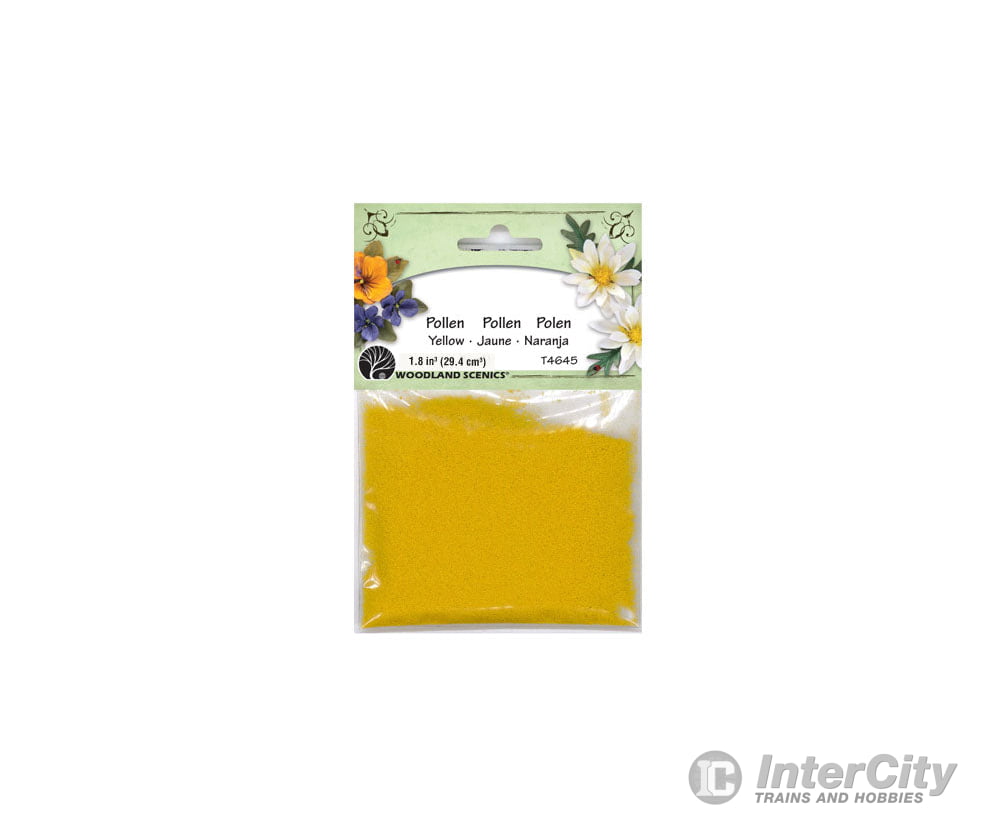 Woodland Scenics 4645 Paper Flower Pollen - 1.8 Cu In. 29.4 Cm. Yellow Flock & Turf