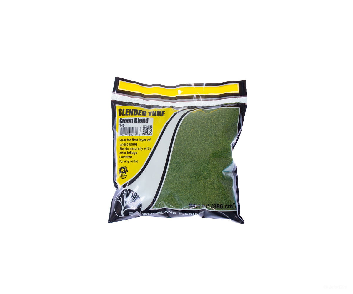 Woodland Scenics 49 Blend Turf - Green (30 Oz) Flock & Turf