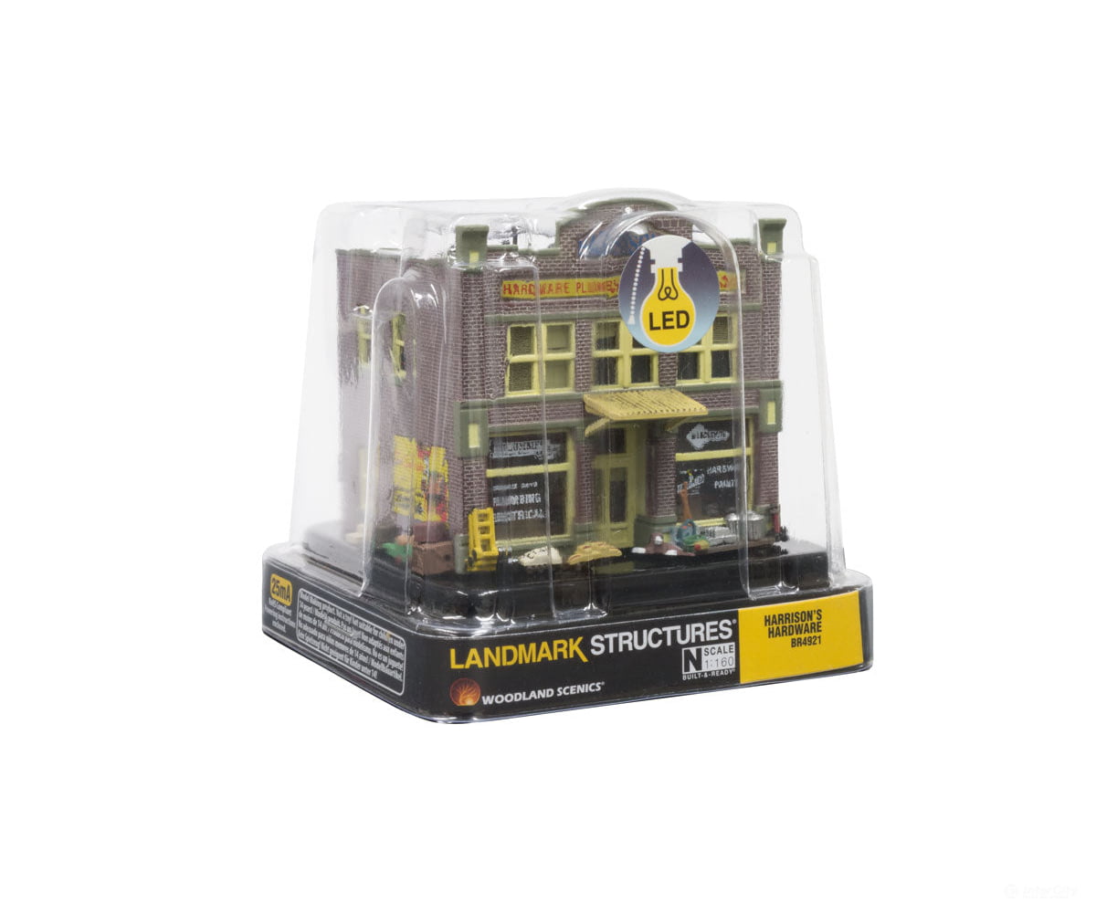 Woodland Scenics 4921 Harrison’s Hardware (Lit) N Scale Structures