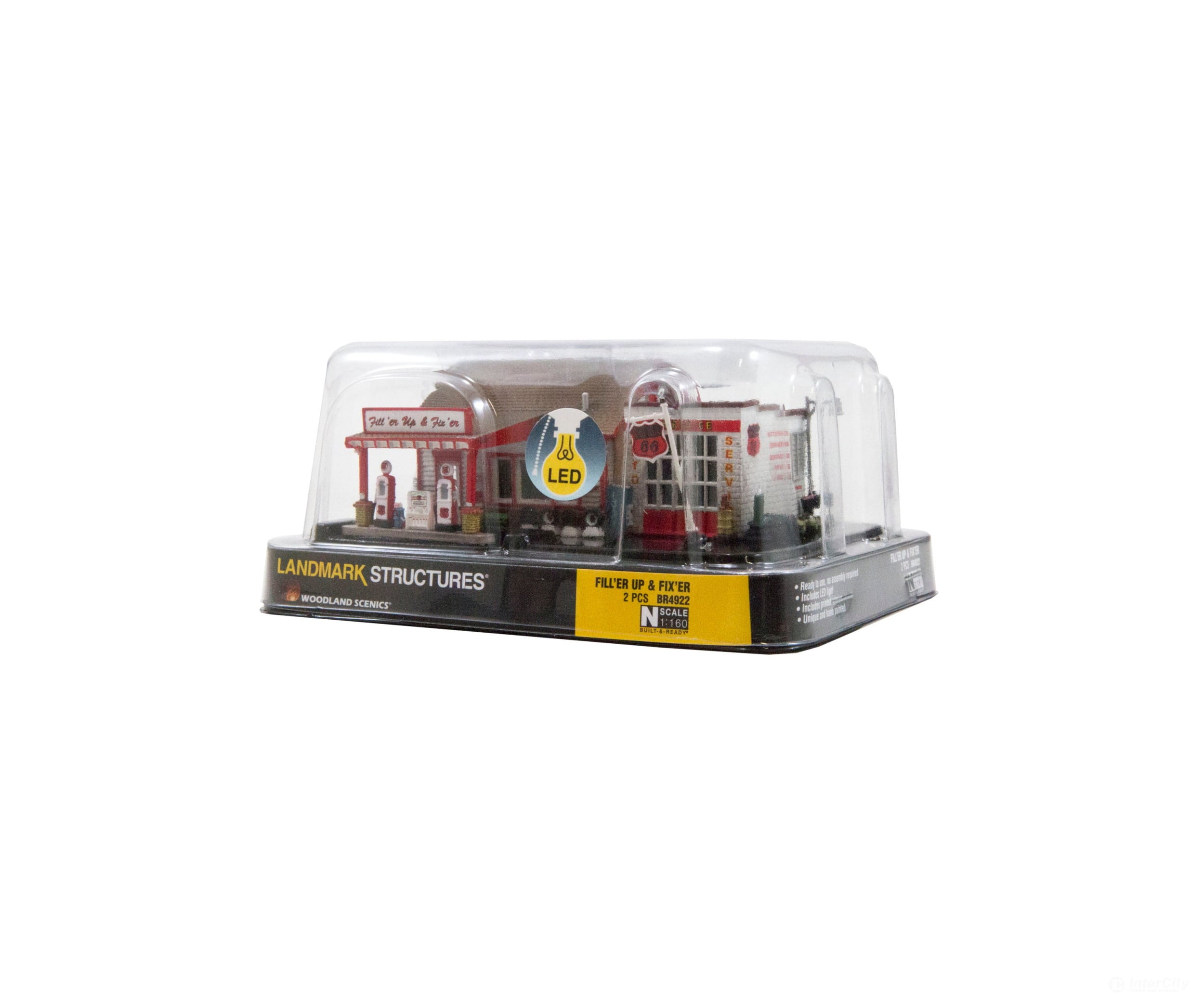 Woodland Scenics 4922 Fill’er Up & Fix’er (Lit) N Scale Structures