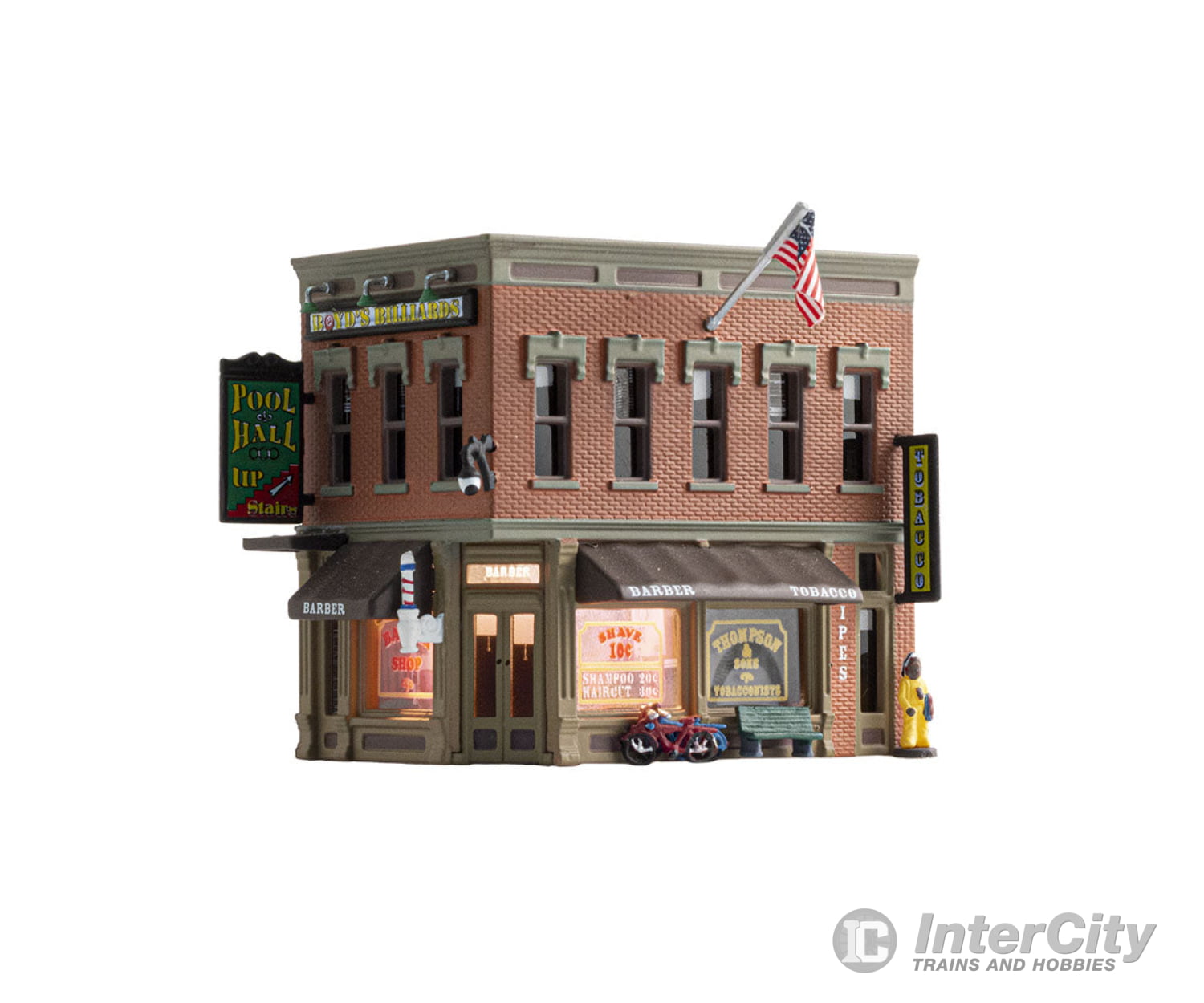 Woodland Scenics 4923 Corner Emporium (Lit) N Scale Structures