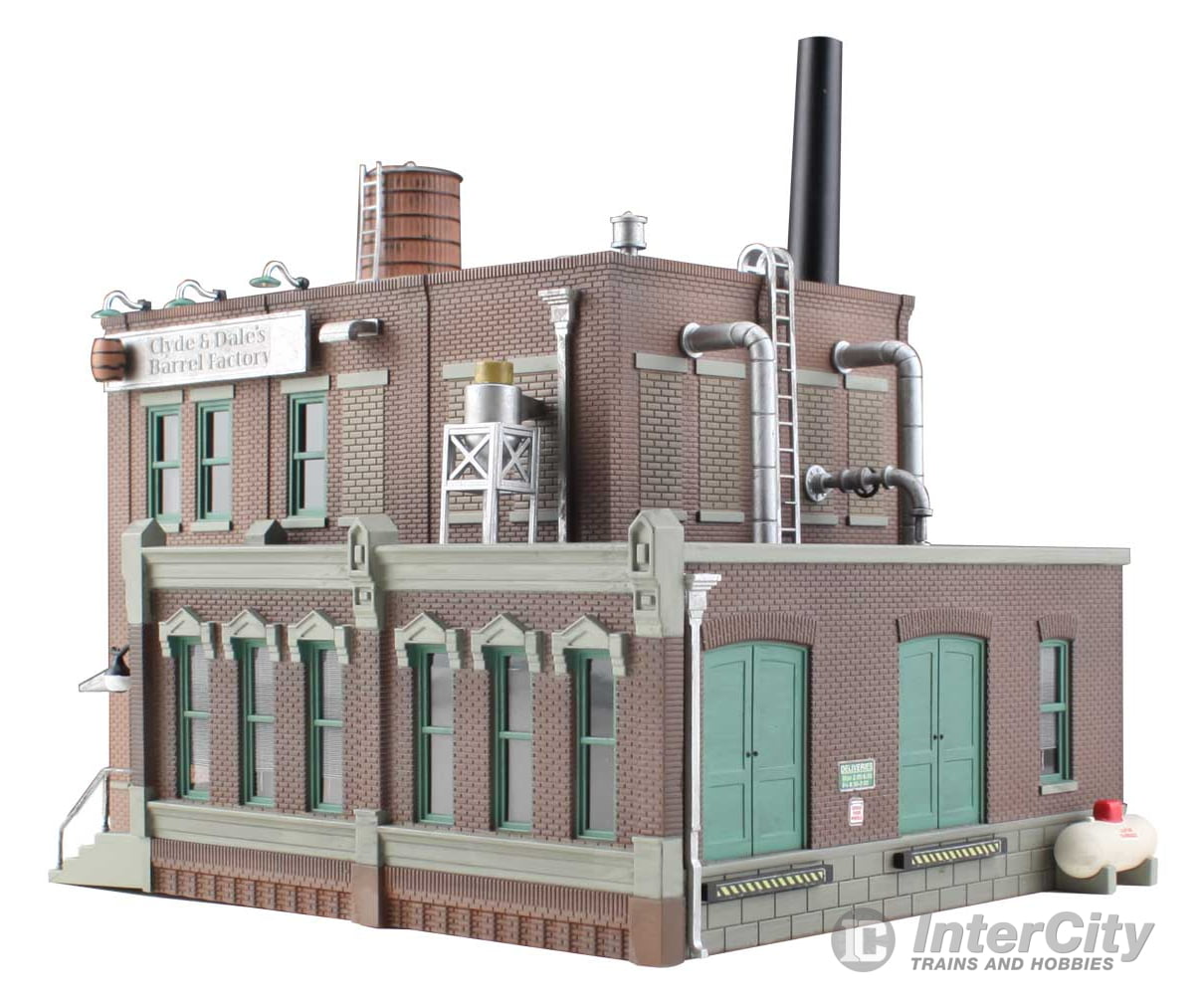Woodland Scenics 4924 Clyde & Dales Barrel Factory (Lit) N Scale Structures