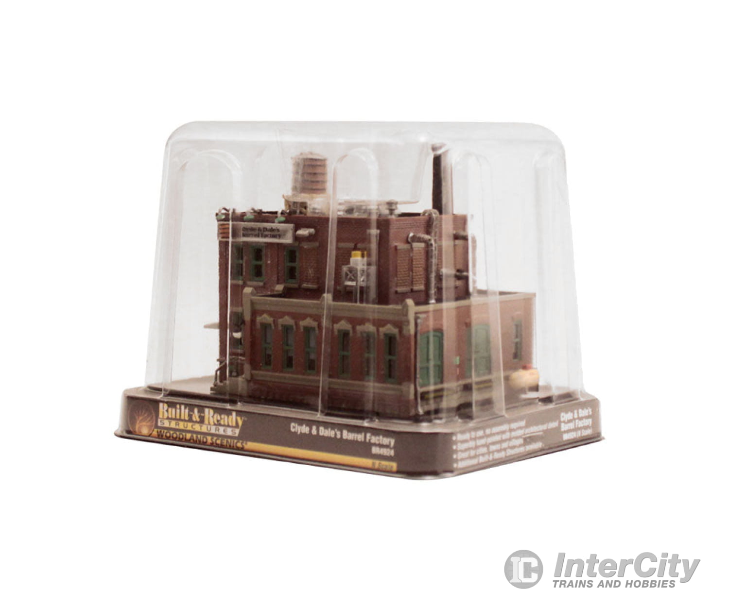 Woodland Scenics 4924 Clyde & Dales Barrel Factory (Lit) N Scale Structures